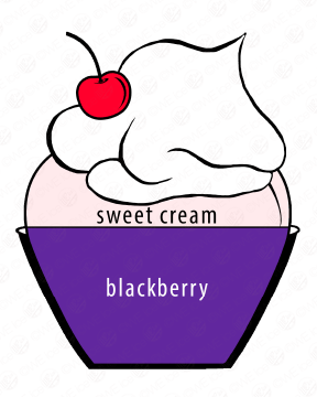 blackberries cream weice treat